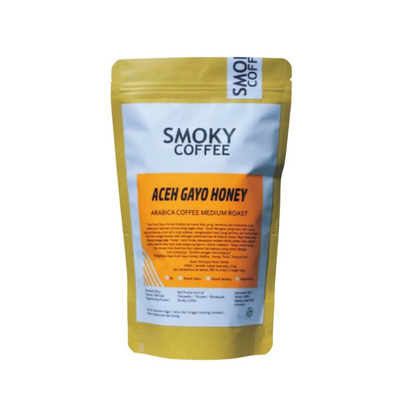

Kopi Aceh Gayo Honey Arabika - Medium Roast 200 gr - Smoky Coffee