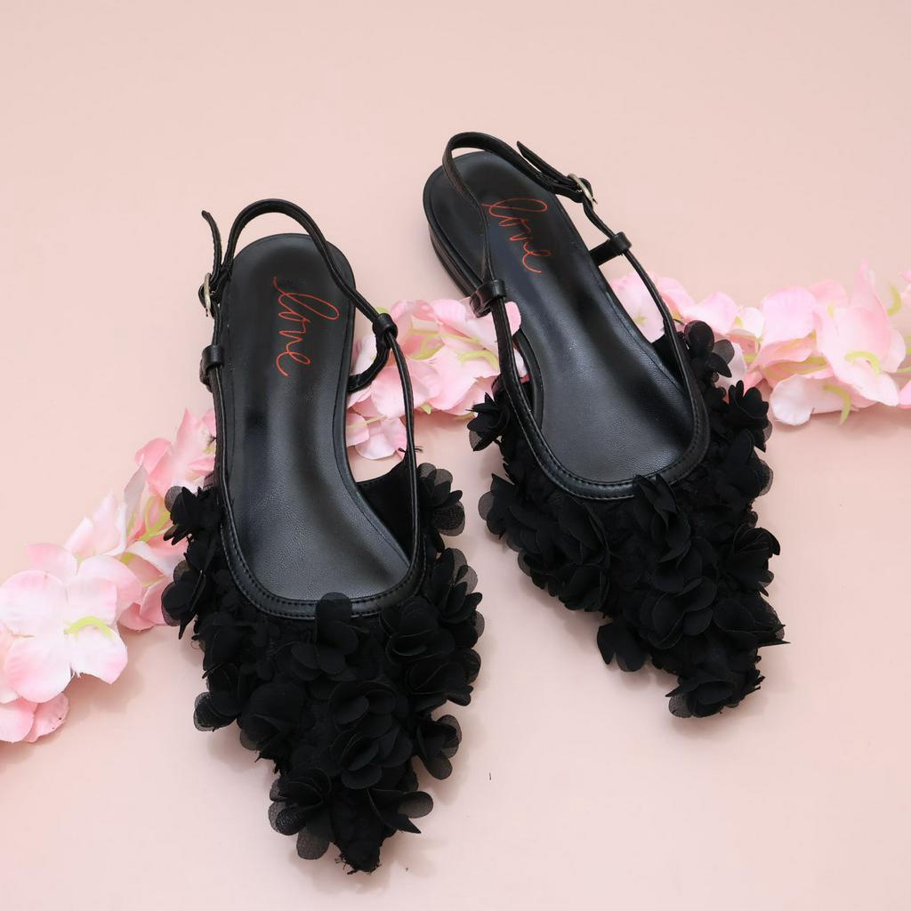 [ NEW ] Sepatu Wanita C*K 491 - SNR Flat 1,5cm dan Heels 7cm