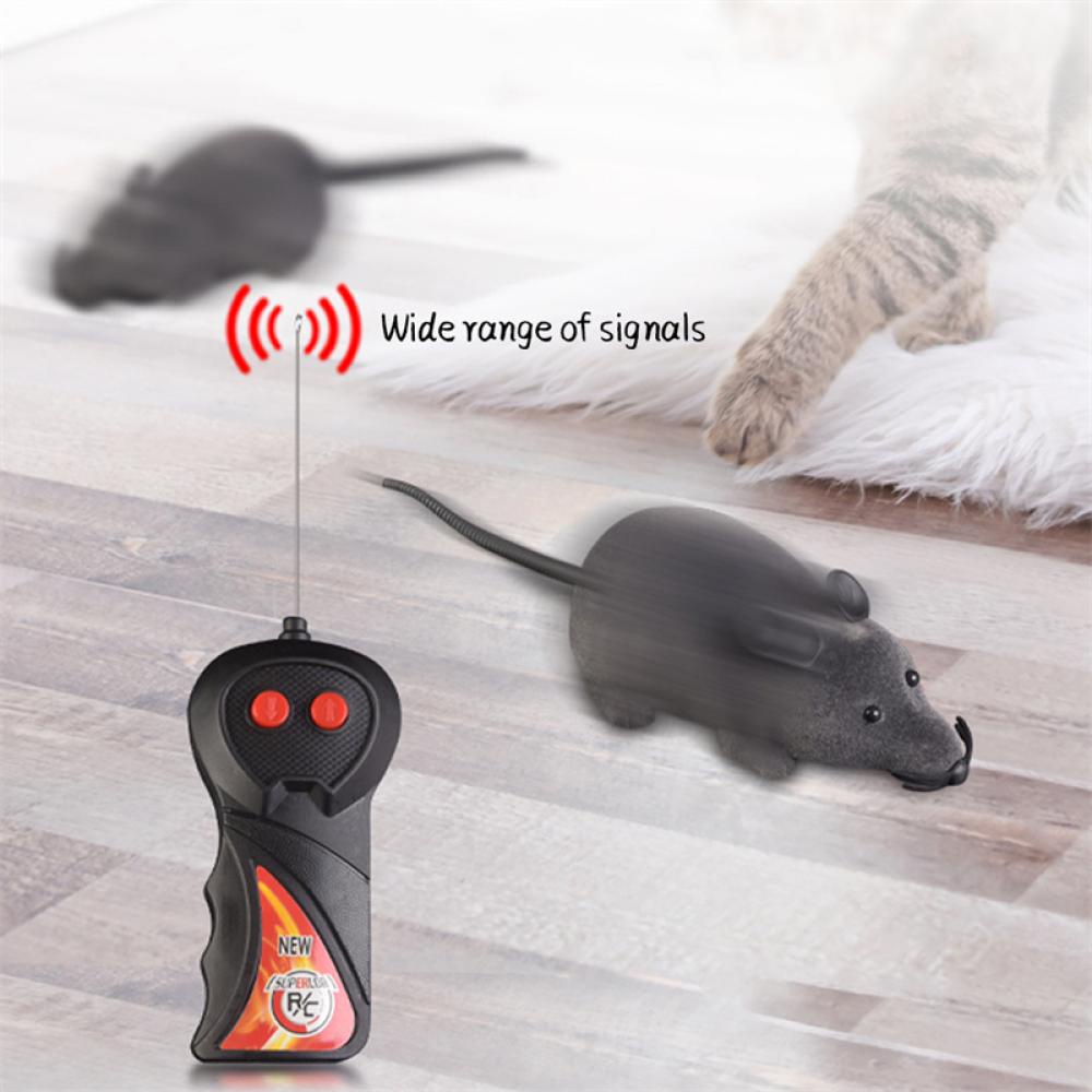 Timekey Mainan Tikus Elektrik Dengan Remote Control Untuk Kucing D6F6