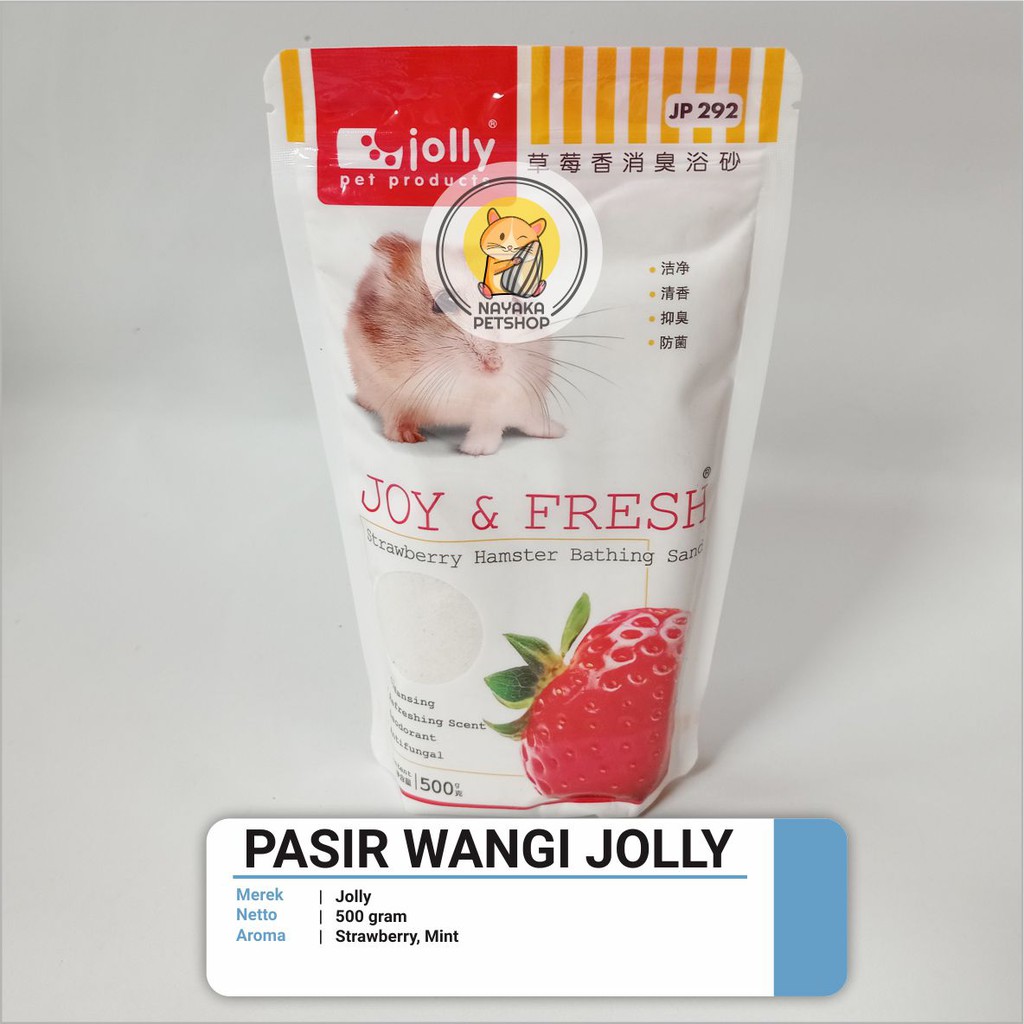 Jolly Bathing Sand 500 gr Pasir Mandi Wangi Hewan Hamster