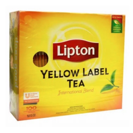 Jual LIPTON Yellow Label Tea 100 X 2 Gr Enveloped Black Tea Kemasan ...