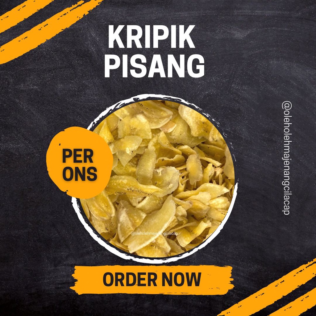 Jual Keripik Pisang Kripik Pisang Pisang Crispy Oleh Oleh Cilacap