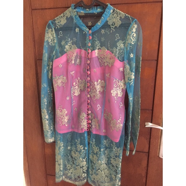 Preloved baju kebaya biru