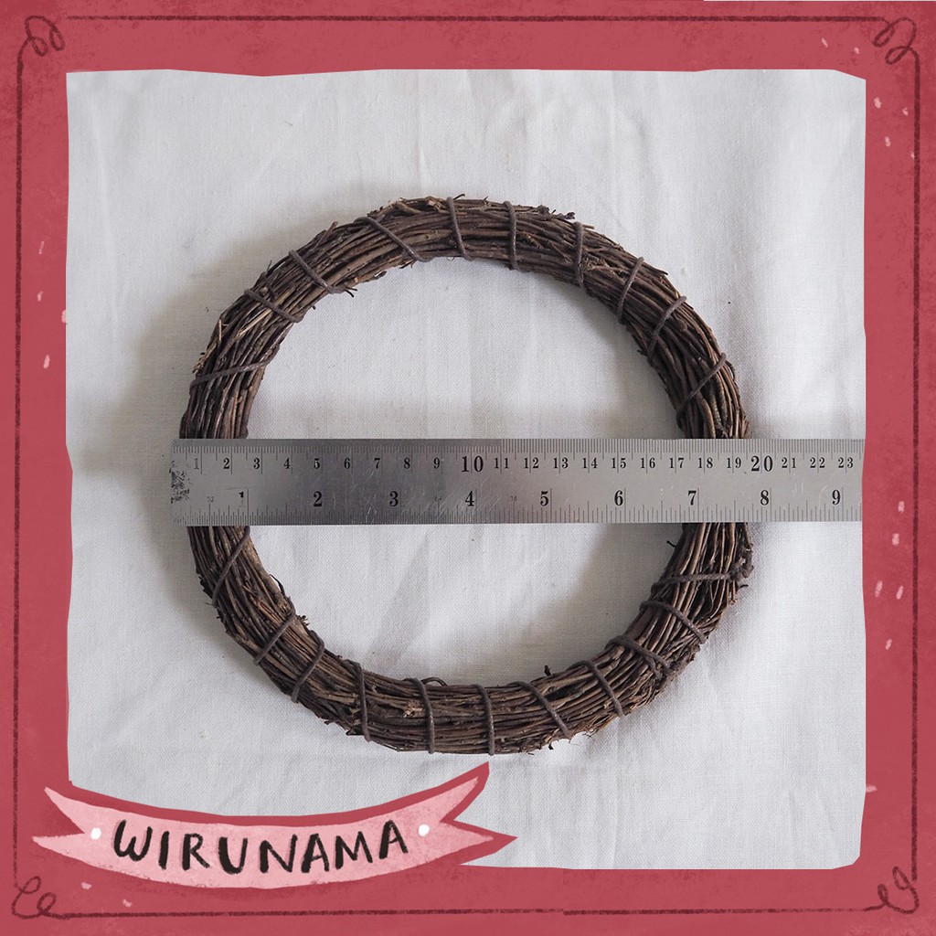 MINI WREATH DM 20 CM UNTUK HIASAN MAHAR DAN DEKORASI  RUMAH  