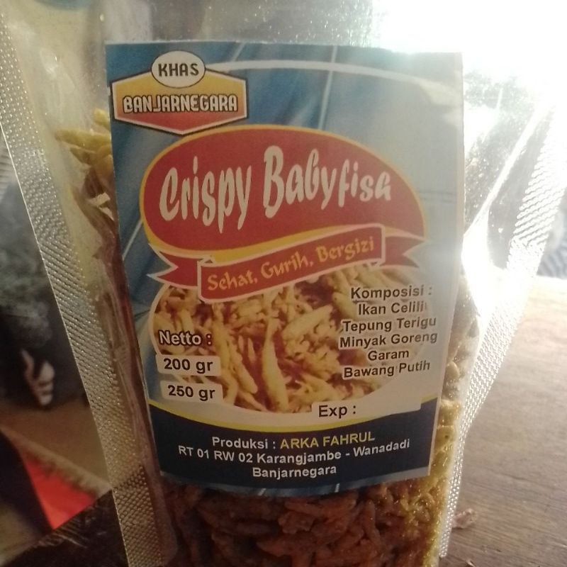 

Crispy baby fish khas Banjarnegara Berat 200gr dan 250gr