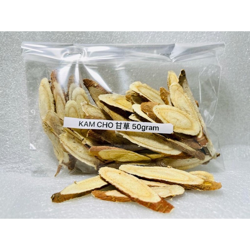 

Kam Cho Gan Cao Akar Manis 甘草片 Licorice Root Pereda Panas Dalam Penghilang Dahak Bahan Liang Teh