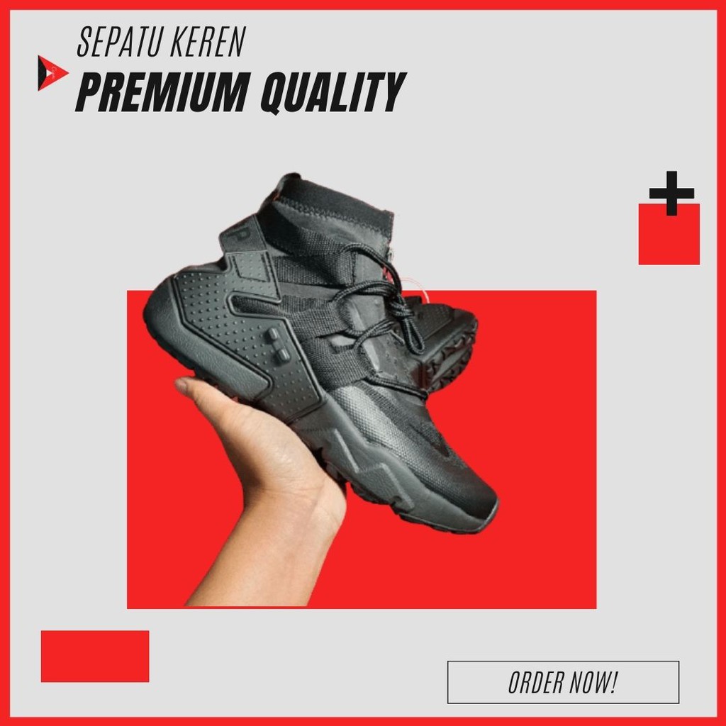 COD Sepatu Sneakers Pria Air Huarache Gripp Premium Original