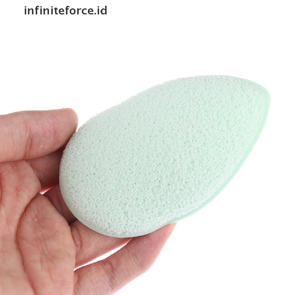 Infiniteforce.id Spons Puff Bentuk Tetesan Air Alat Pembersih Makeup / Kosmetik Wanita