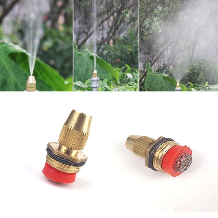 FMFIT Water Mist Sprinkler Spuyer Sprayer Kabut Embun Irigasi Taman 1/2 Inch