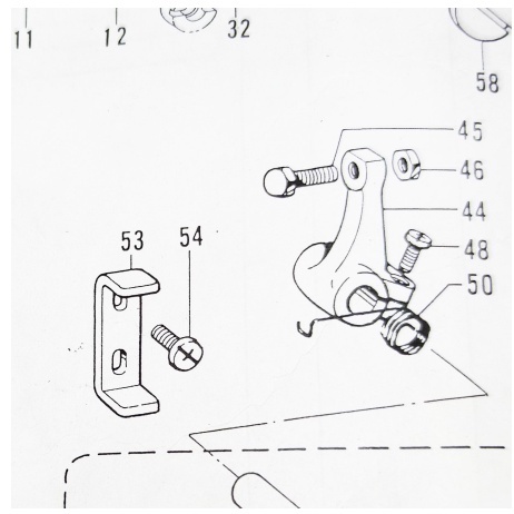 141562-001 SPRING Mesin Lobang Kancing Brother LH4-B814