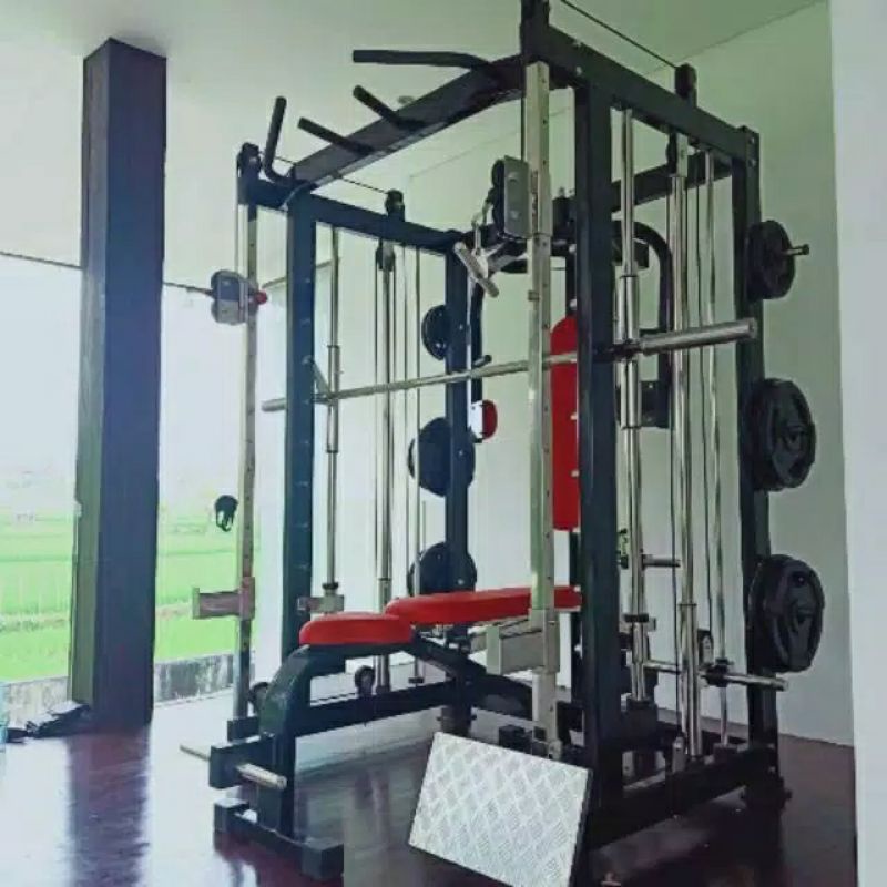 ALAT FITNESS SMITH MACHINE MULTIFUNGSI LIKE FORCE USA G3
