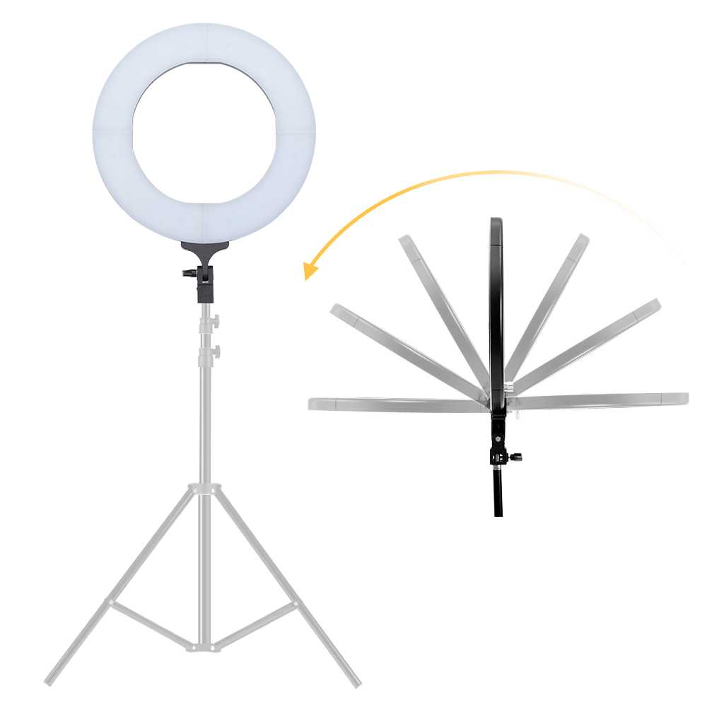 Ring Light 18inch 480 LED Paket Lampu Halo Kamera Vlog Make up Aksesoris Handphone Selfie