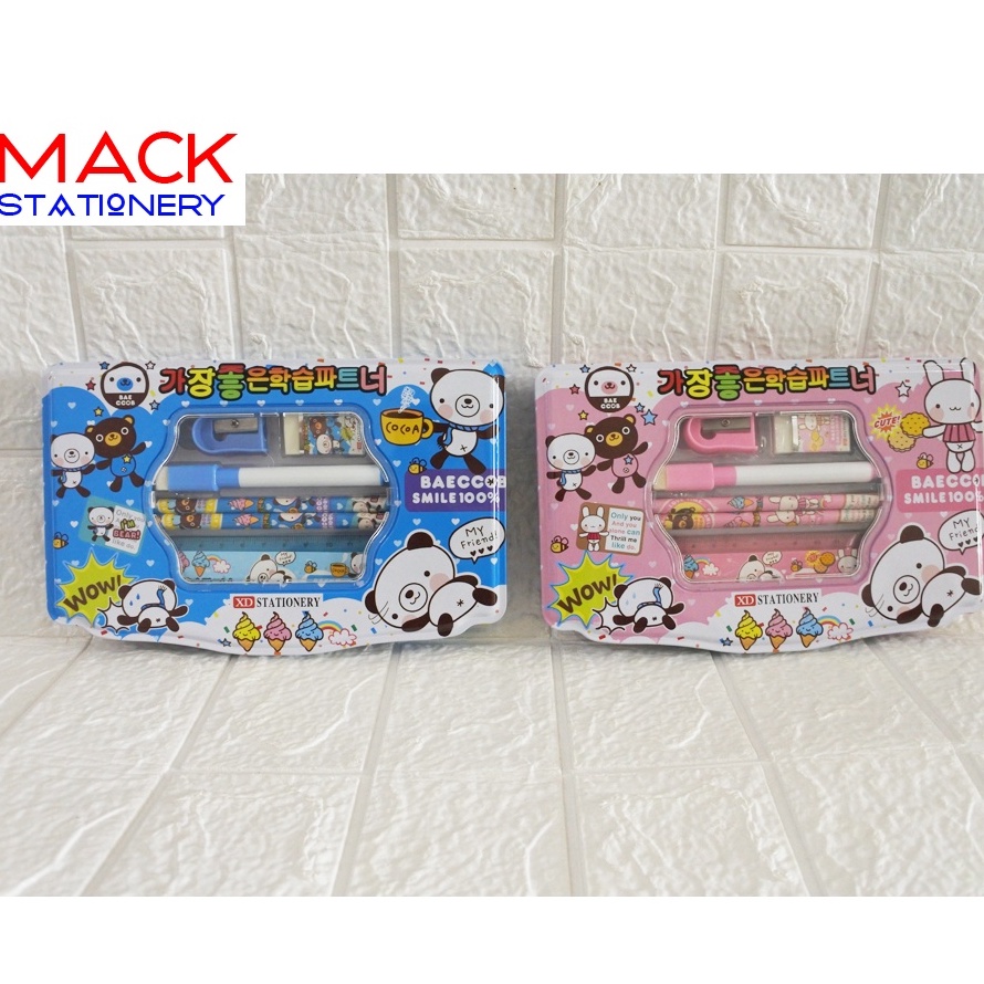 

Pencil Case Kaleng BESAR Set/ Stationery Gift Set XD-9528