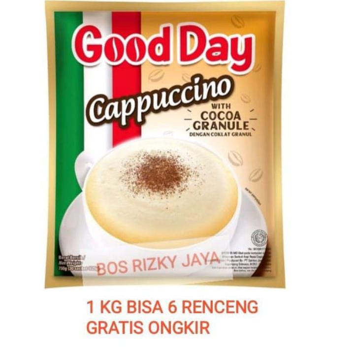 

Super Untung--GOOD DAY Kopi Cappuccino / Coffee Instant / Kopi Susu Cappucino Goodday 10 BUNGKUS