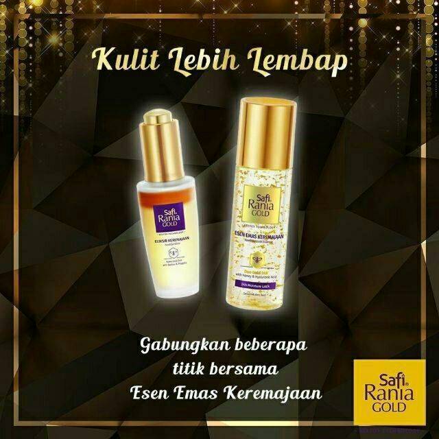 Safi Paket Pencerahan Safi Youth Elixir 95g dan Gold Essence 100ml Safi Malaysia SAFI GOLD WATER ESS