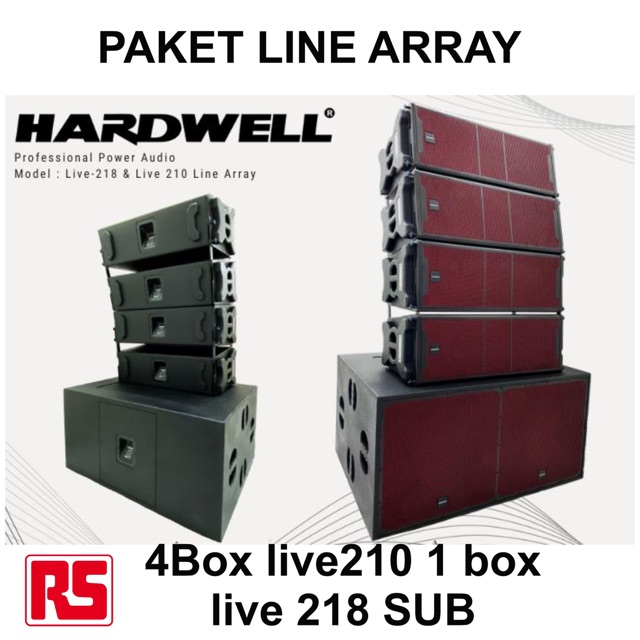 PAKET SOUND SYSTEM LINE ARRAY HARDWELL LIVE210 Sub live 218 ORIGINAL