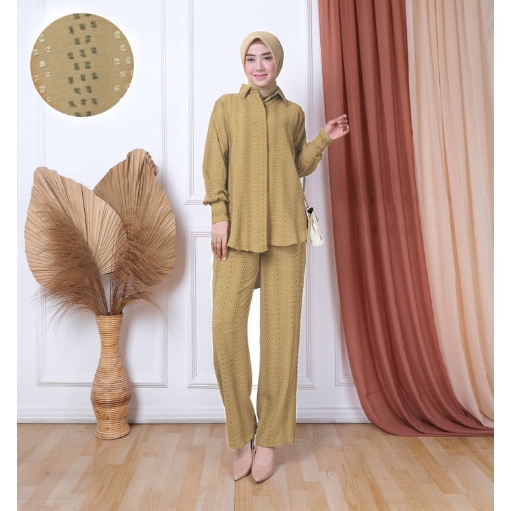 one set ceria crinkle premium // setcel wanita bahan crinkle // setcel wanita modren import 2022 // 