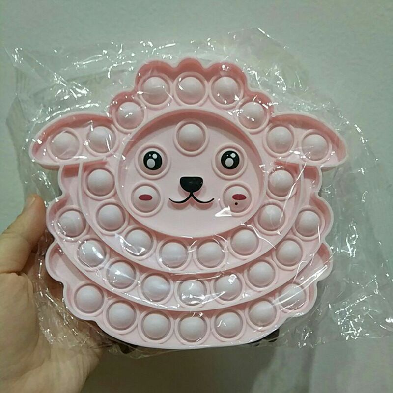 Mainan Viral Pop it Fidget Rainbow, Pop it viral, Mainan pop it, Fidget toys-domba pink