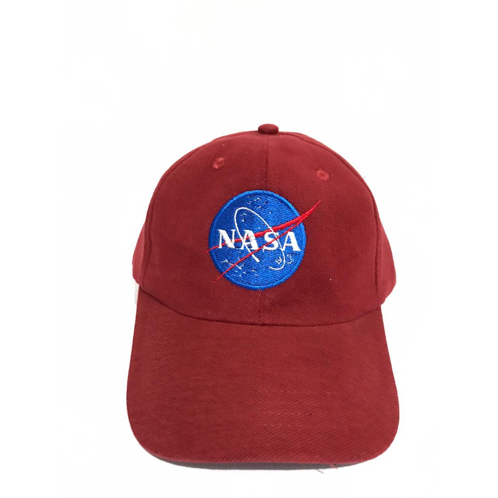 topi denim nasa original clip besi bisa bayar di tempat - COD