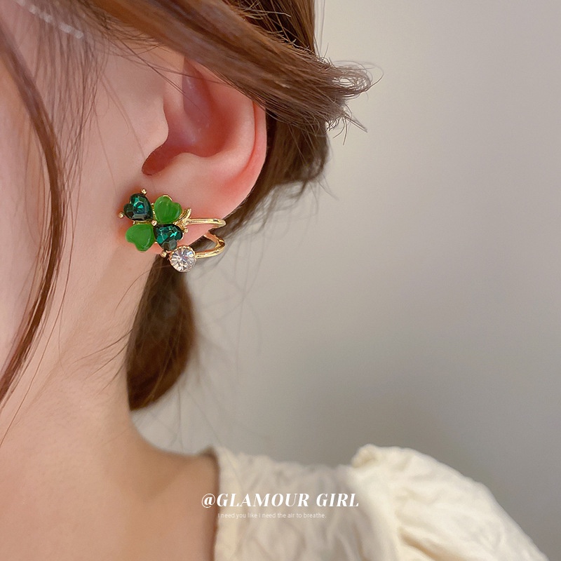 Anting Stud Desain Bunga Mutiara Berlian Hati Pita Mini Gaya Korea Untuk Aksesoris Wanita