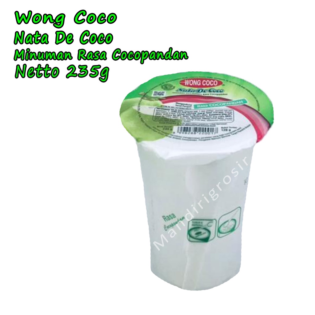 Nata De Coco *Wong Coco * Minuman Rasa Cocopandan * 235g