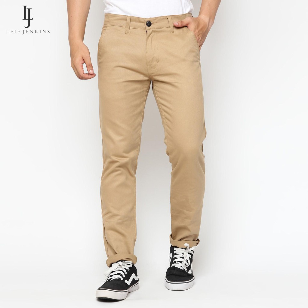 Khaki Long Chino Pants | Shopee Indonesia