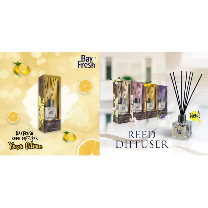 Bayfresh Reed Diffuser Device Pengharum Ruangan - Yuzu Citron