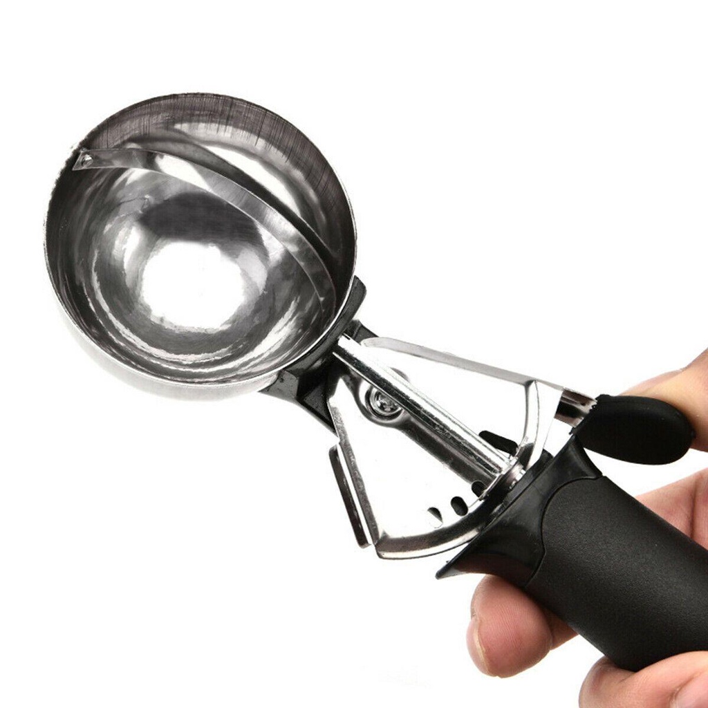 Chookyy Ice Cream Scoop Stainless Steel Metal Cookie Scoop Mash Sendok Kentang Ball Scooper