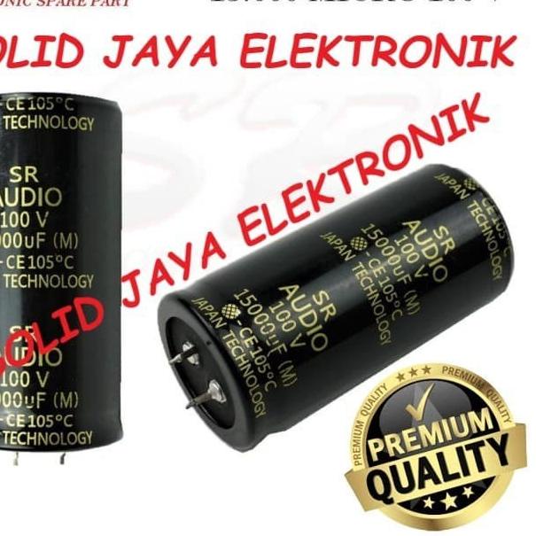 ◙ CAPASITOR ELKO 15000 UF 100 V ELCO SR AUDIO KAPASITOR 15000UF 100V MIKRO VOLT ASLI ORIGINAL MURNI