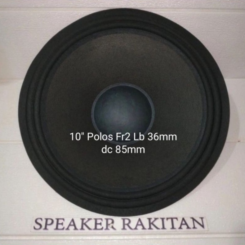 Daun Speaker 10 inch Lubang 36 mm polos + Dus cup .(2pcs set)