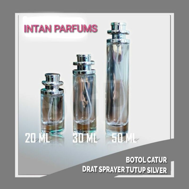 Botol kosong 20ml/Botol Reffil parfum/tutup catur silver/MURMER
