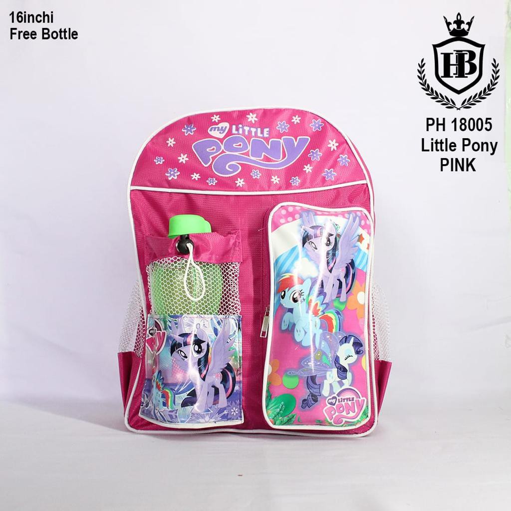 Tas Cartoon Karakter Ransel anak perempuan  PH 18005 ' 16  Inchi FREE BOTOL MINUM / New ArrivaL