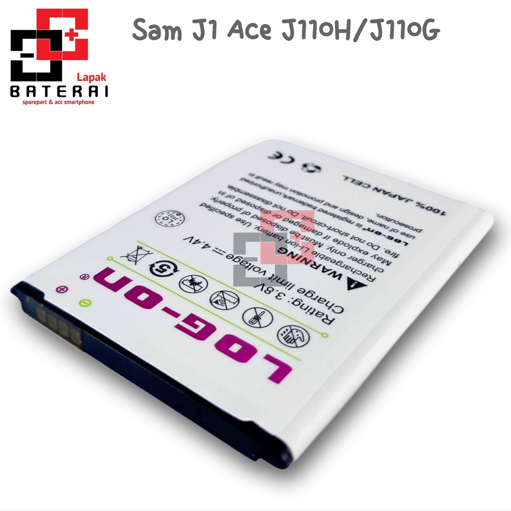 LOG - ON Baterai Samsung J1 Ace 3G J110 | J110H | J110G Double IC Protection Battery Batre