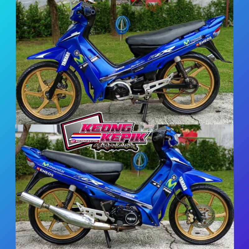 (BISA COD) STRIPING STIKER LIS VARIASI MOTOR YAMAHA FIZ-R F1ZR FIZR 125ZR MALAYSIA MOTIF MOVISTAR EN