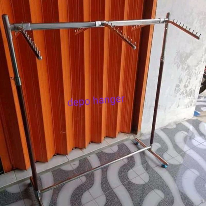 Gawang baju Kotak 100cm + Suling 9paku (6pcs)