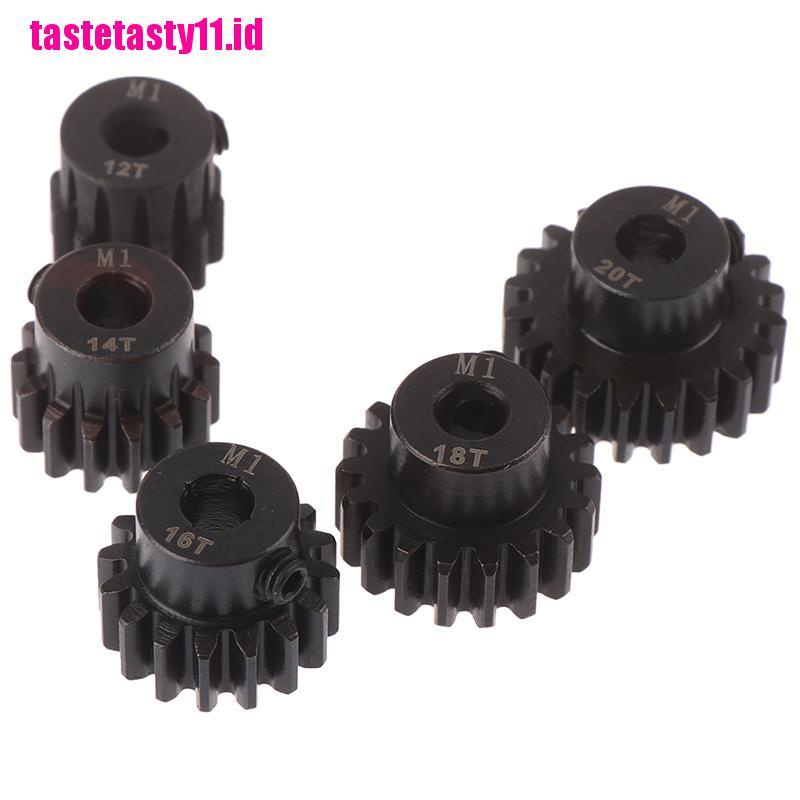 Motor Brushless Gear M1 12T 14T 16T 18T 20T Shaft Steel Pinion Untuk 1 / 8