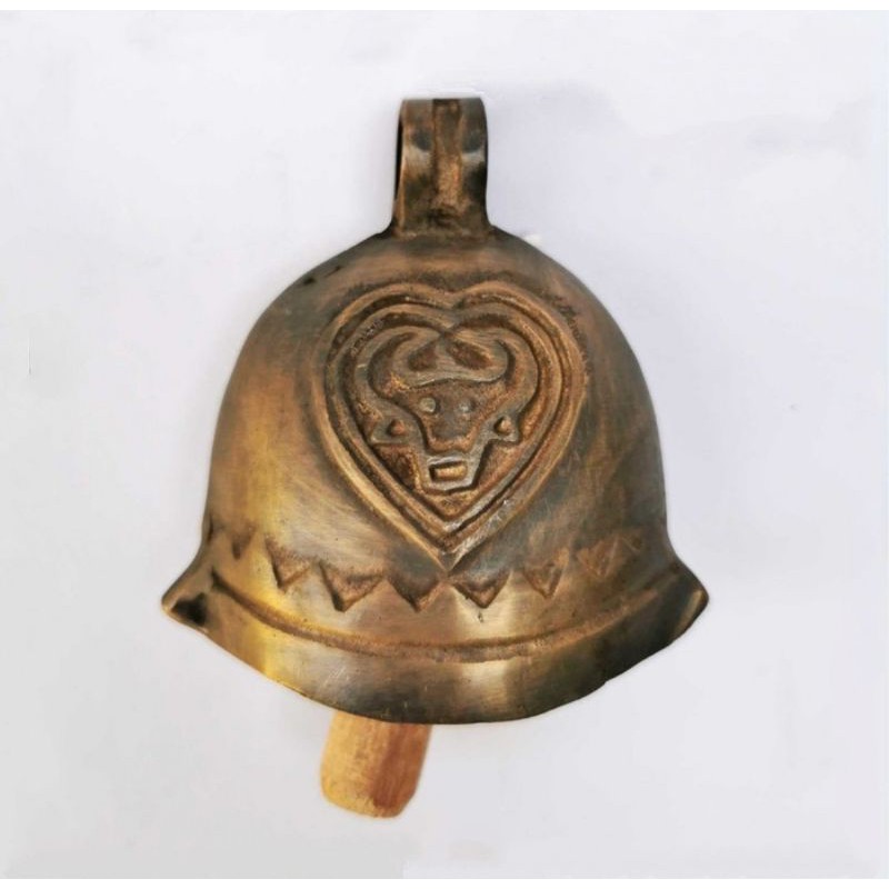 BANDUL KALUNG SAPI KLONTONGAN - KLONTONG LEMBU UKURAN NO 2 - ANTIQUE BRASS