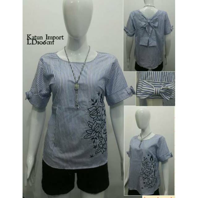 Blouse katun bordir import