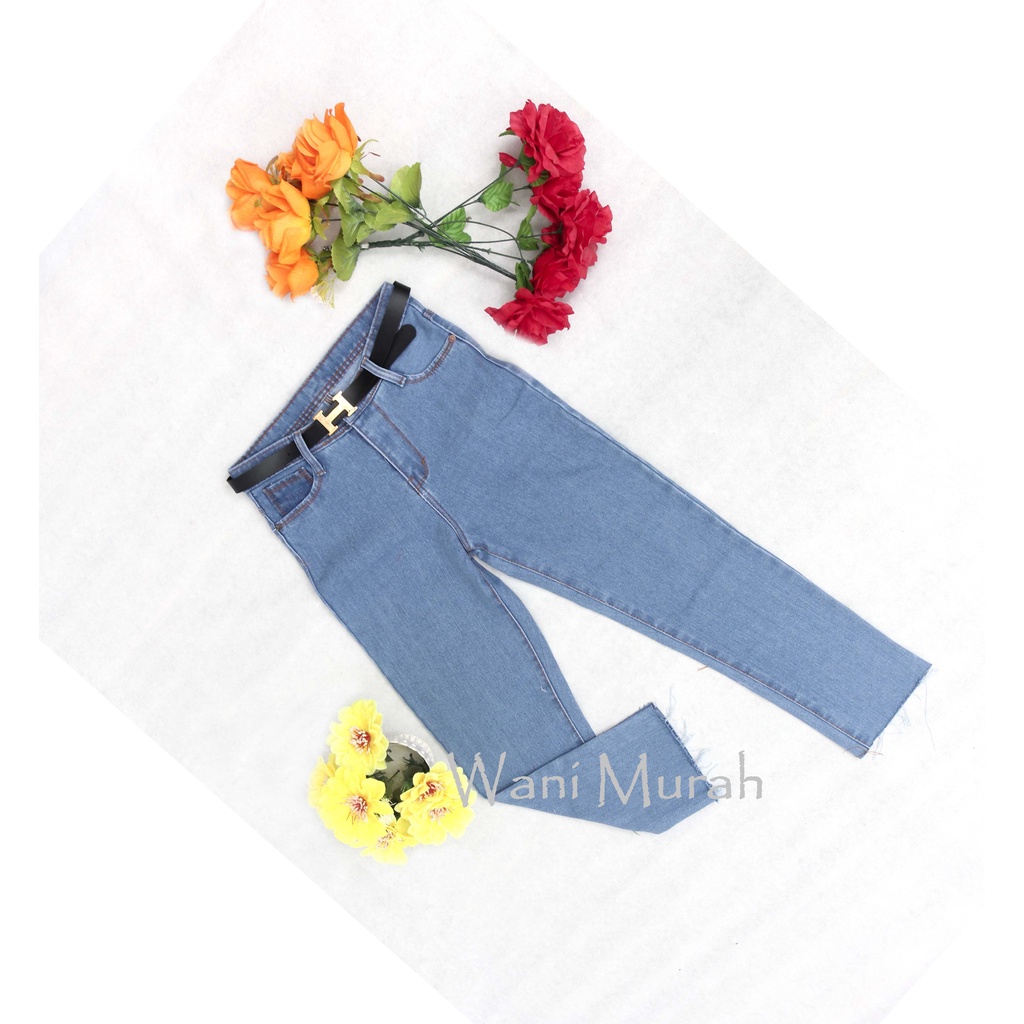 (TRANDING) CELANA BOYFRIEND JEANS WANITA HIGHWAIST/CELANA JINS HW WANITA RAWIS UNFINISH