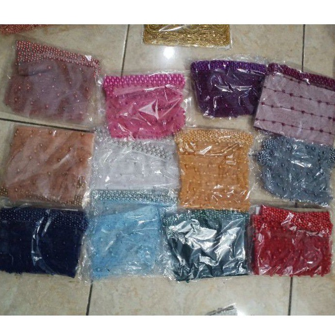 Head piech tuile gliter  bertabur mutiara