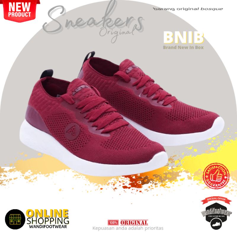 Airwalk Jirvin Women's Sneakers Shoes - Dark Maroon Original