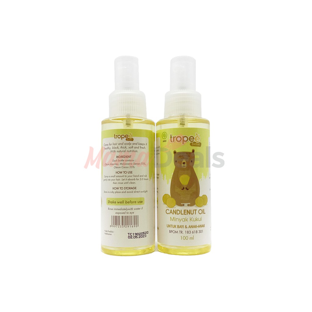 Tropee Bebe Candlenut Oil Minyak Kemiri 100ml Shopee Indonesia