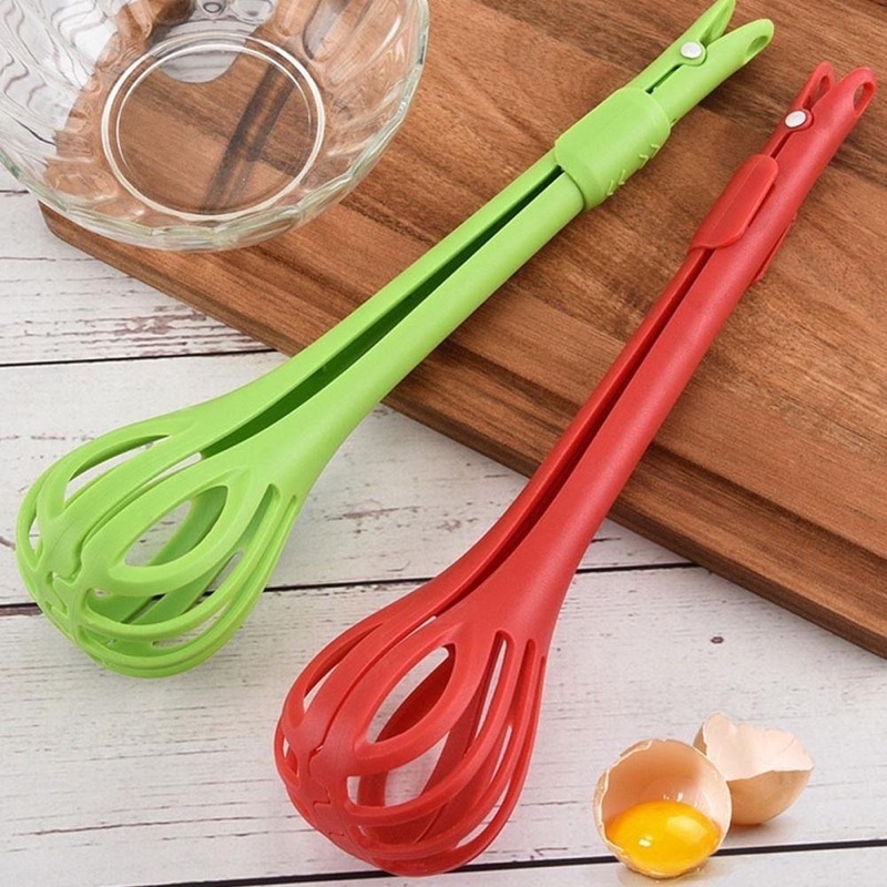 [W3] Whisk Penjepit Pengocok Telur 2in1