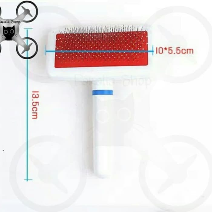 Sisir Sikat Slicker Bulu Rambut Anjing Kucing Pet Cat Dog Pin Brush Grooming Jendul