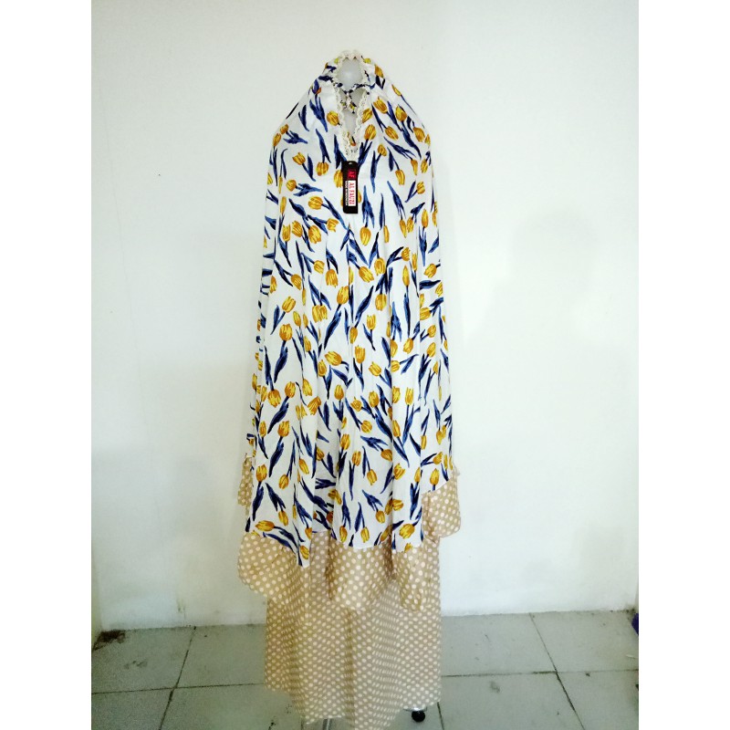 Mukena Katun Jepang Bunga Tulip Afc Afc