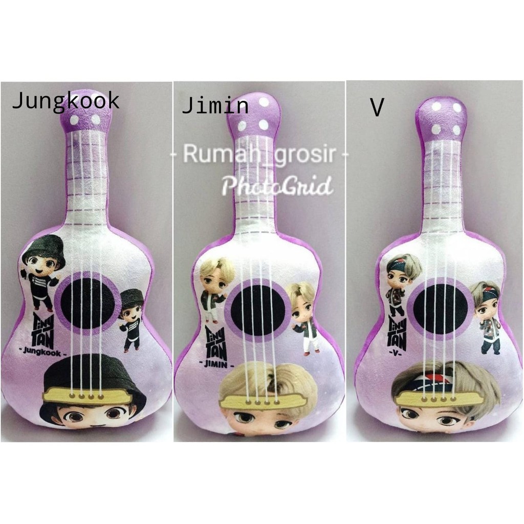 Boneka Gitar TinyTAN Tiny Tan BT21 BTS Unofficial