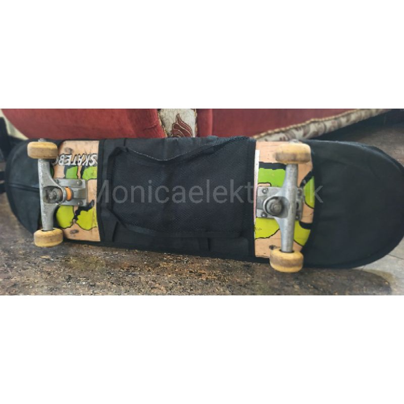 Tas skateboard selempang ukuran L (83X23) Bahan Nylon ada tempat untuk Helm