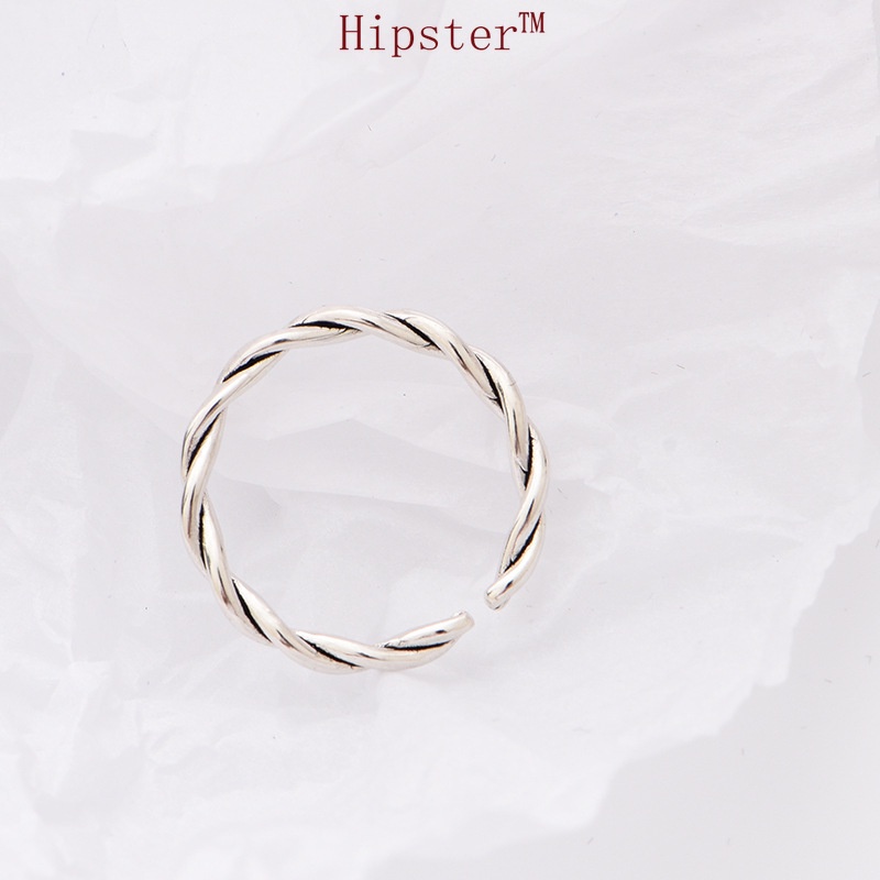 Hot Sale Fashion Creative Design Twisted String Couple Adjustable Ring