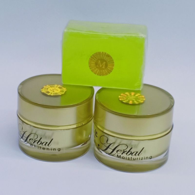 PAKET CREAM HERBAL GLOWING 3IN1 ORI POT KACA  HOLO M