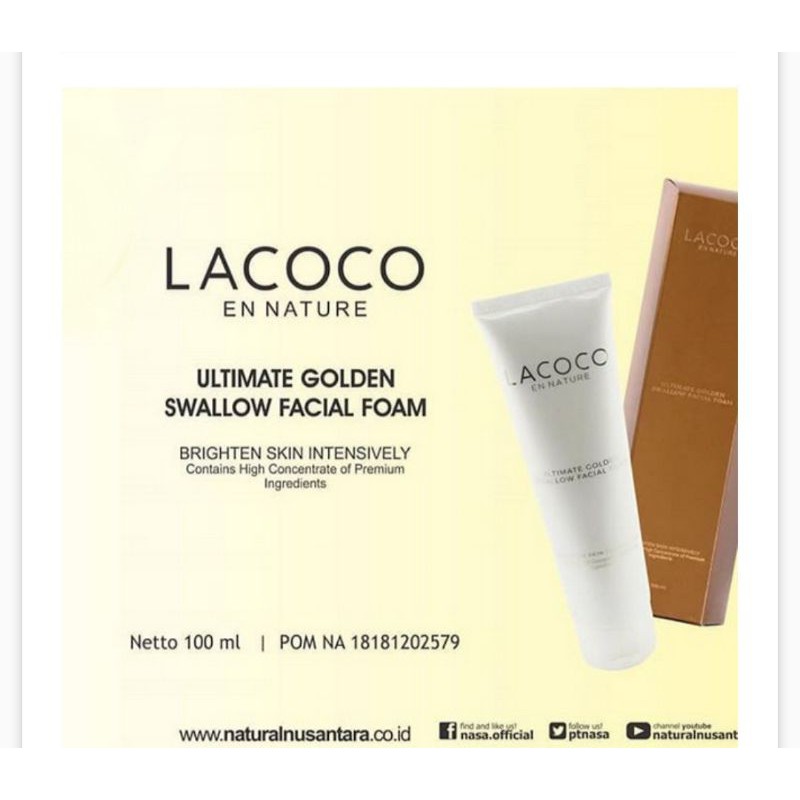 Lacoco Ultimate Golden Swallow Facial Foam Nasa